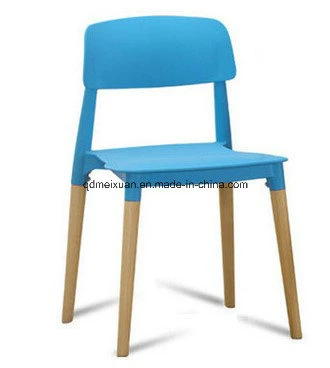 Sedia per computer da ufficio alla moda creativa Sedia per una persona con sedie in vero legno e sedie in plastica (M-X3401)