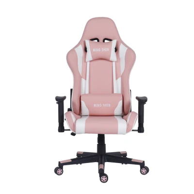 La sedia da gaming ergonomica più venduta con logo ricamato di Sillas in rosa